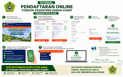 PENDAFTARAN ONLINE PONDOK PESANTREN USMAN SYARIF